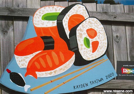 Kayden Takiwa – sushi mural