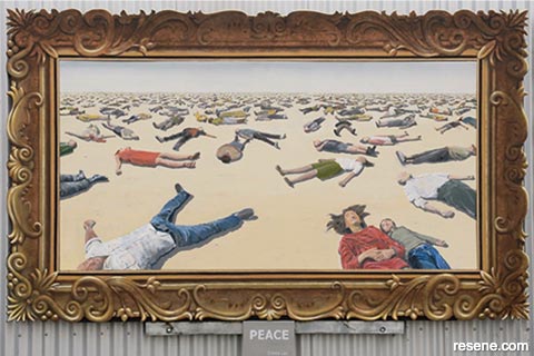 Takaka peace mural 