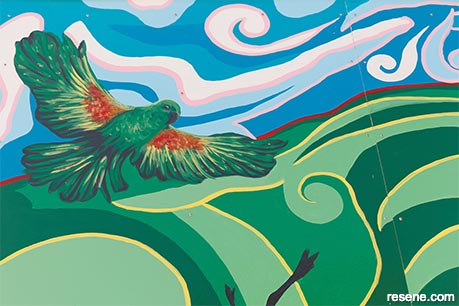 Tahatai School mural - Celebrating Tauranga Moana