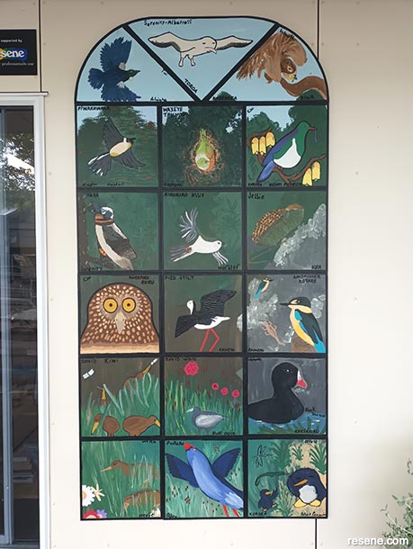 Te Wharau School mural 