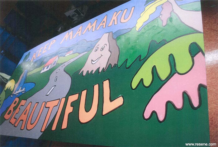 Mamaku School mural  keep mamaku beautiful