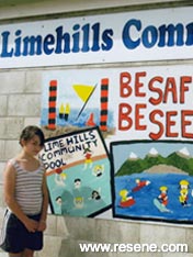 Limehills Community Pool	mural
