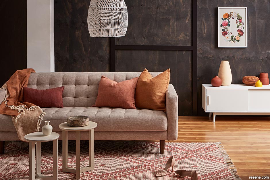 Adding warm brown hues to a largely neutral lounge