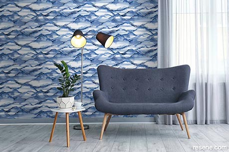 Denim blue wallpaper
