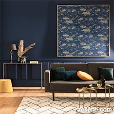 How to pair paint with wallpaper
