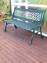 Create this stylish outdoor bench