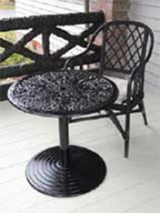 Make-over a wrought iron table with Resene Super Gloss enamel