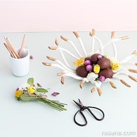 Easter twig bowl