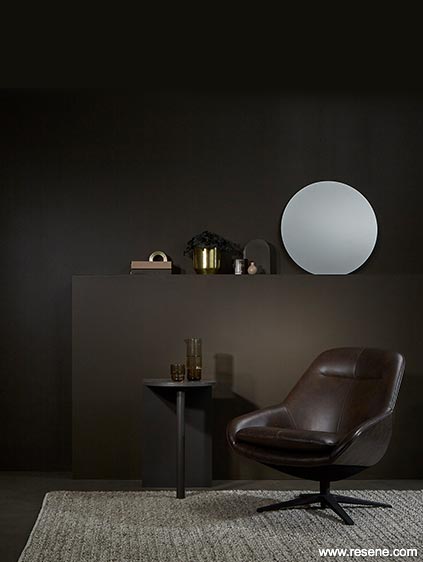 A dark and moody lounge