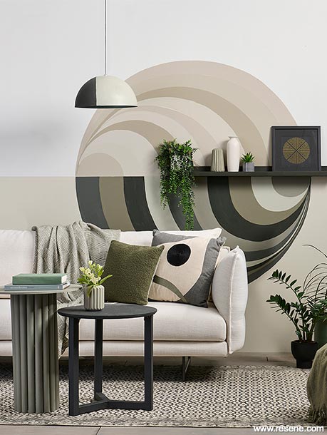 A marble mural in a relaxing, natural space