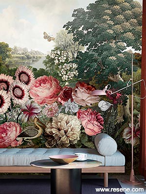 Large floral print walllpaper - DGKEN201