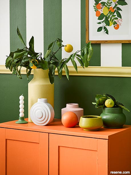 Sharp citrus notes - interior colour scheme
