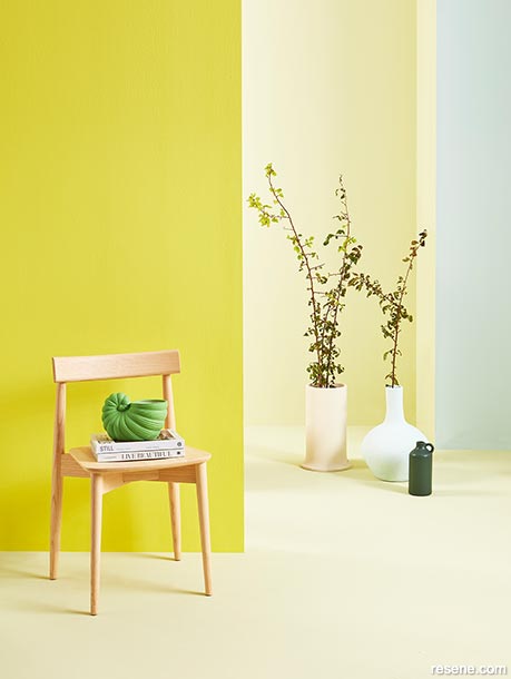 Mixing a variety of citrus shades in home interiors