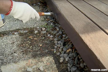 How to wash and stain a timber deck - step 3