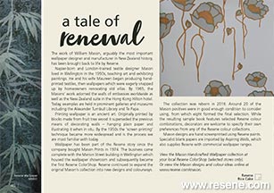 A tale of renewal - classic handprinted wallpaper