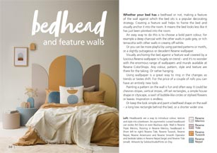 Bedhead and feature wall ideas