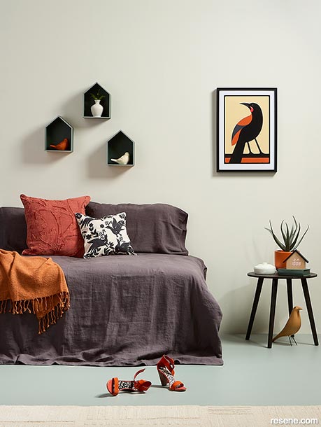 Teen bedroom - inspired by NZ birds and forest
