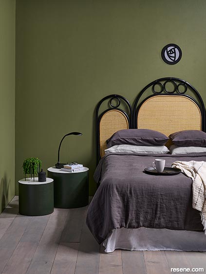 Art Nouveau inspired bedroom