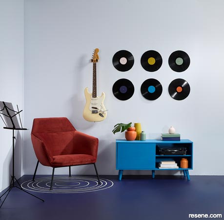 A blue music room for your home 2