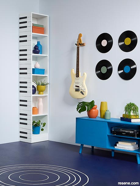 A blue music room for your home