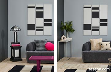 Use accent colours to change the look of your lounge