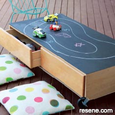 Painted play-table