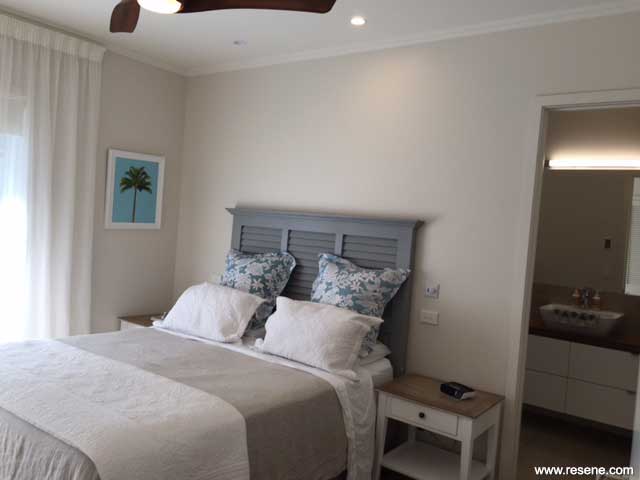 Resene Albescent White bedroom