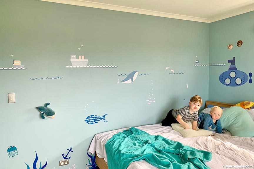 Ocean themed bedroom