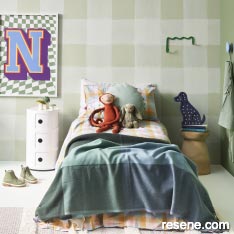 Paint a wall in checks