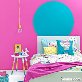 Bright colours for a child's room