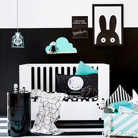 Monochrome is so hot right now for children's rooms