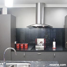 Metallic grey kitchen