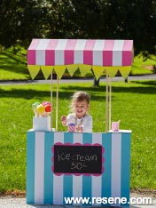 Painted ice cream stand