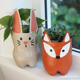 DIY animal plant pots
