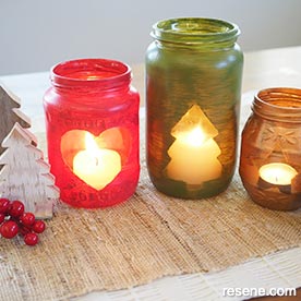 DIY Christmas lanterns