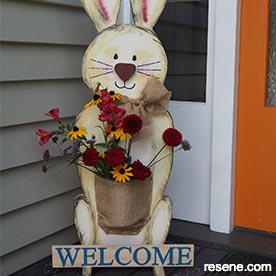 Welcome Easter bunny