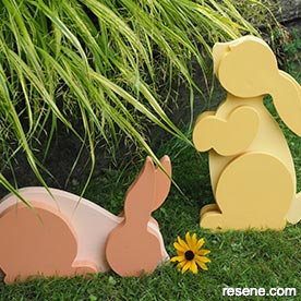 Garden bunnies for Easter