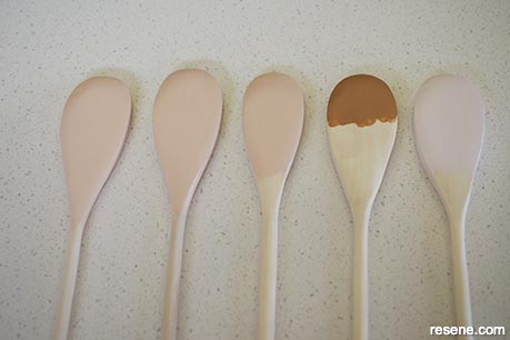 Wooden spoon puppets for kids - Step 2
