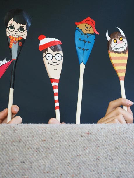How to make DIY wooden spoon puppets for kids