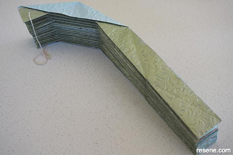 DIY origami pendant light - Step 12