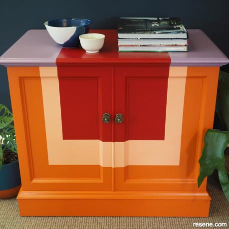 How to refresh an old cabinet with a new colour palette
