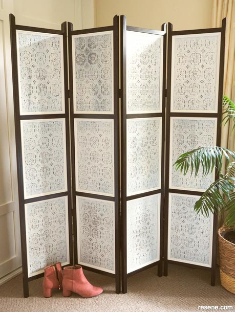DIY privacy screen and room divider