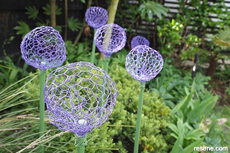 How to make wire allium flowers - finished project
