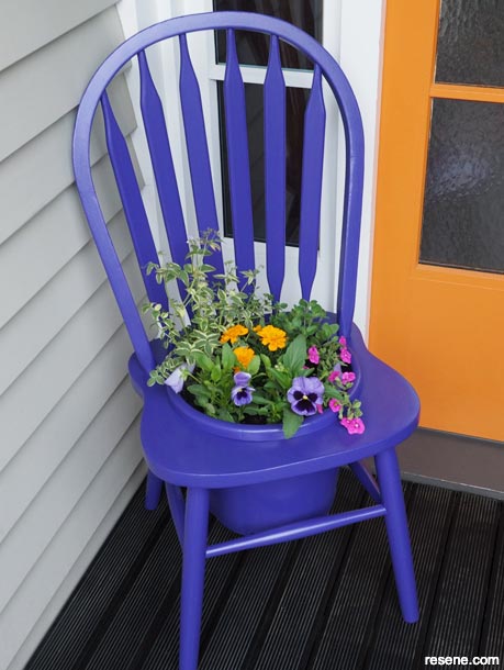 How to make a flower pot chair
