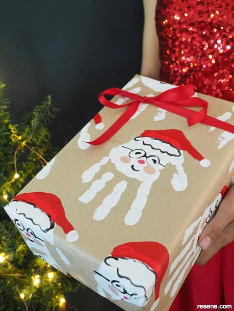 Make your own hand-painted gift wrap