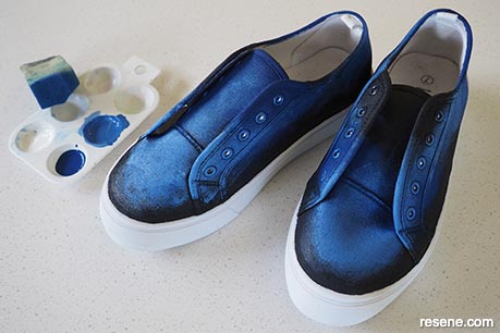 Step 4 - Painted galaxy shoes