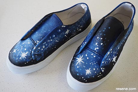 Step 6 - Painted galaxy shoes