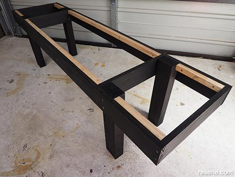Outdoor bench seat - Step 10