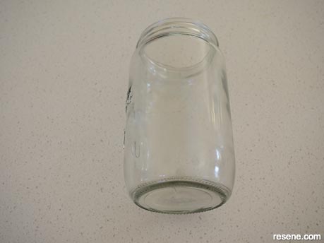 Mother's Day candle jar - Step 1
