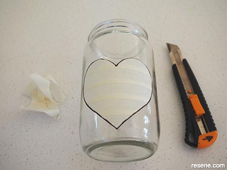 Mother's Day candle jar - Step 5
